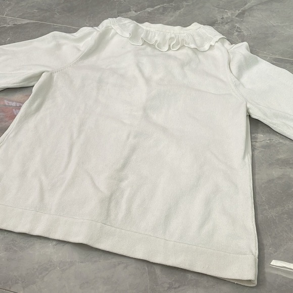 Women's Coldwater Creek Ruffled Button Up Cardigan Sweater Medium - Picture 13 of 16